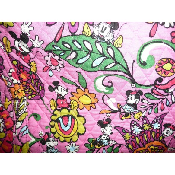 Disney Parks Vera Bradley Large Duffel ~ Just Mousing Around Mickey Minnie Pink - Picture 2 of 13